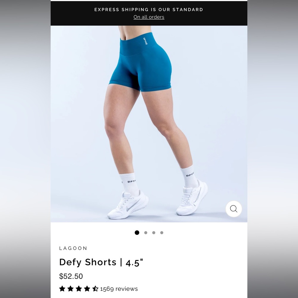 Dfyne Defy Lagoon shorts 4.5”